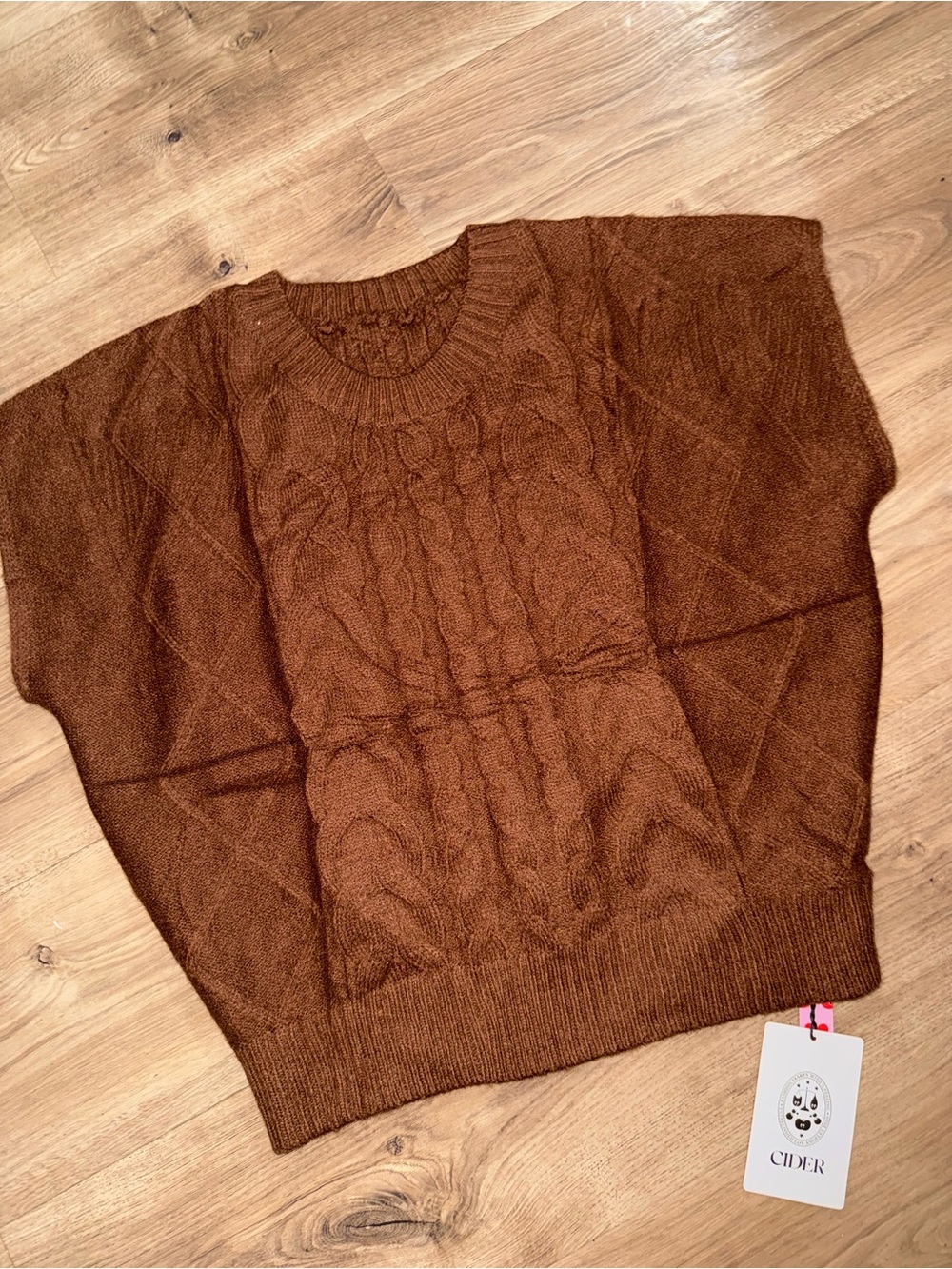 Brand new brown sweater vest